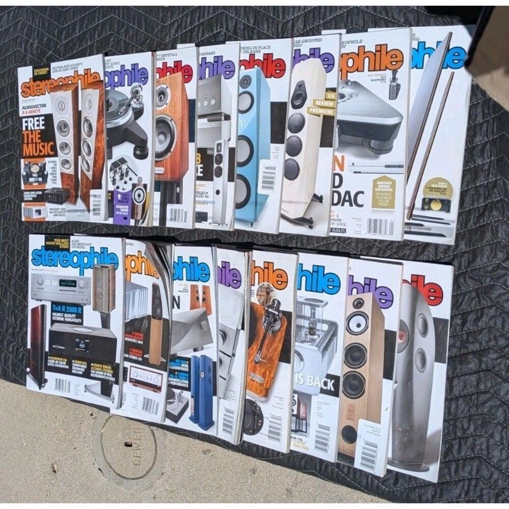 Stereophile Magazine Lot of 16 Back Issues 2019-2024 Hi-Fi Audiophile Stereo